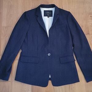 J. Crew Regent Wool Blazer Suit Jacket Dark Navy Blue Size 4 Style 80323